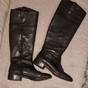 Nwot SAM EDELMAN DRINA Black Riding Boot. Sz 9.5. Perfect Condition